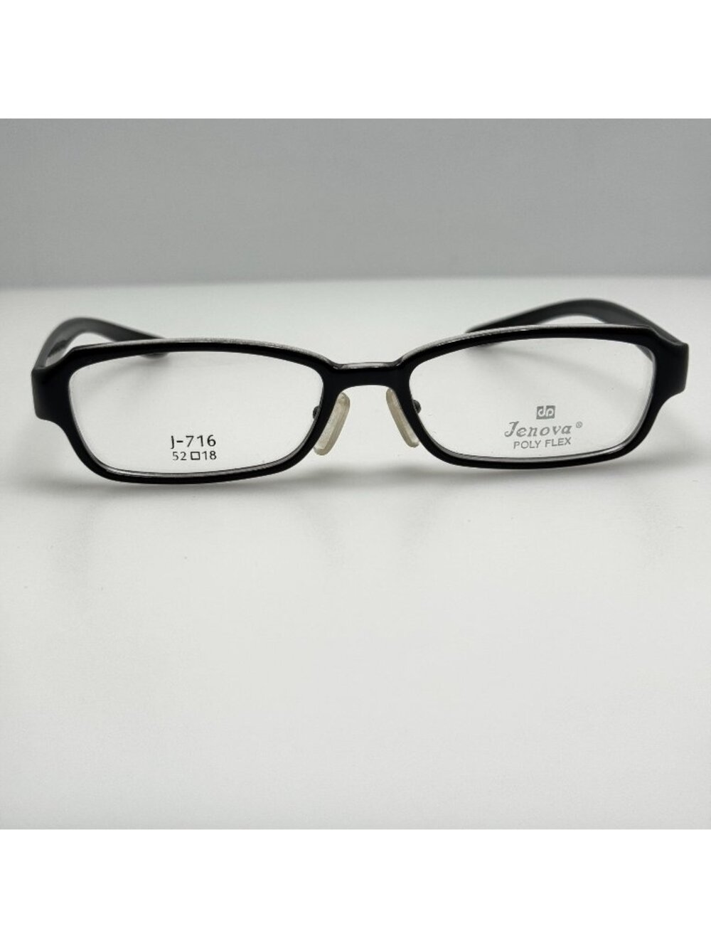 Jenova J-716 Black Poly Flex Eyeglasses Eye Glasses Frames 52-18-138